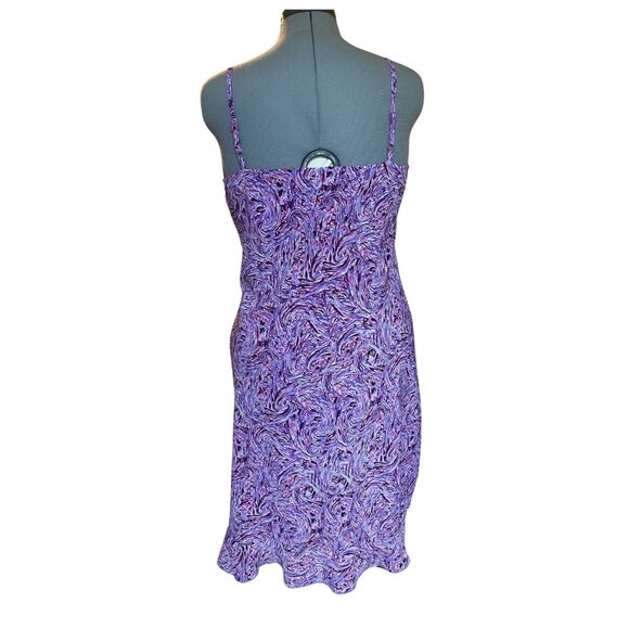 90s/Y2K Purple Midi Sleeveless Dress - Picture 3 of 10
